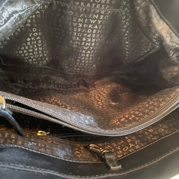 Kate Spade Blake Avenue Loden Nylon Crossbody Handbag Black Purse - Picture 9 of 12